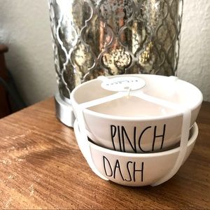 Rae Dunn PINCH & DASH mini bowl set